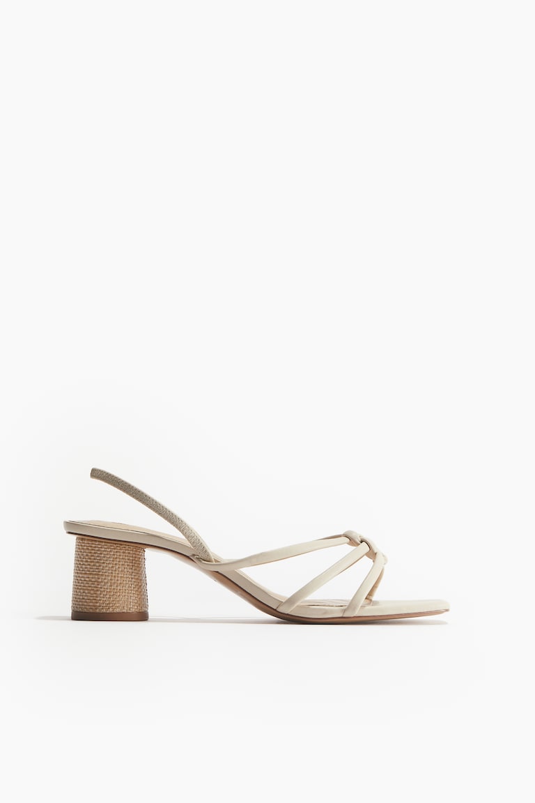 H&M Sandalias De Tiras Con Tacón - Marrón Oscuro - MUJER