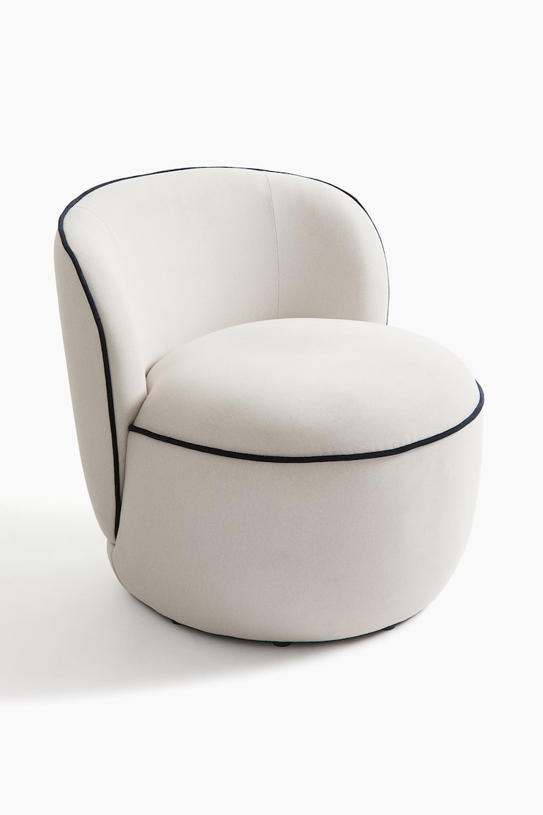 H&M Sillón Lounge Con Ribetes Decorativos - Beige Claro - HOME