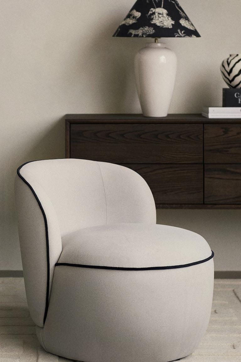 H&M Sillón lounge con ribetes decorativos - Blanco - HOME