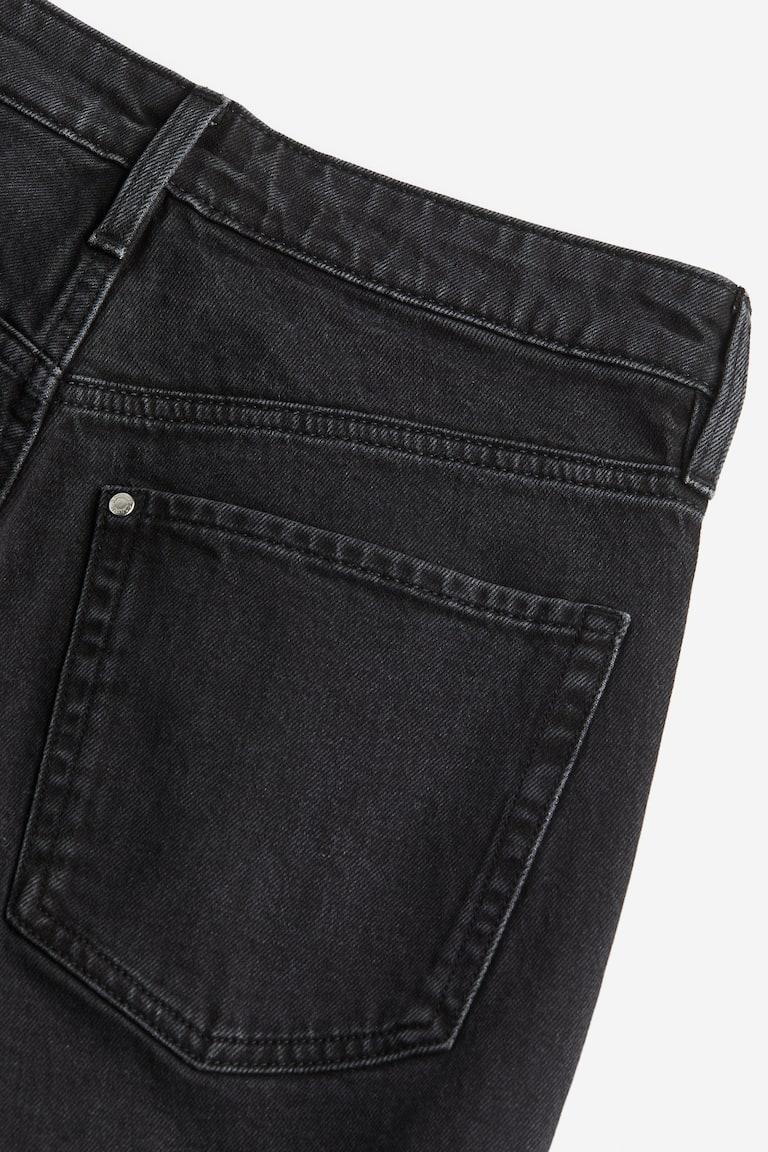 H&M Slim Straight High Jeans - Azul Denim Claro - MUJER