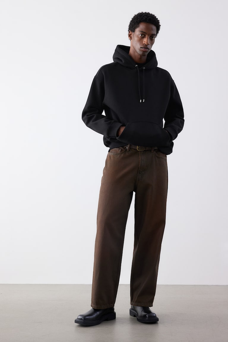 H&M Sudadera con capucha Loose Fit - Azul marino - HOMBRE