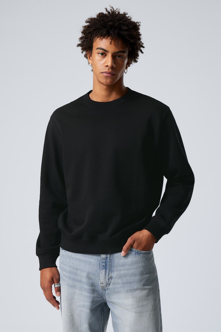 H&M Sudadera estándar de grosor medio - Marrón oscuro - HOMBRE