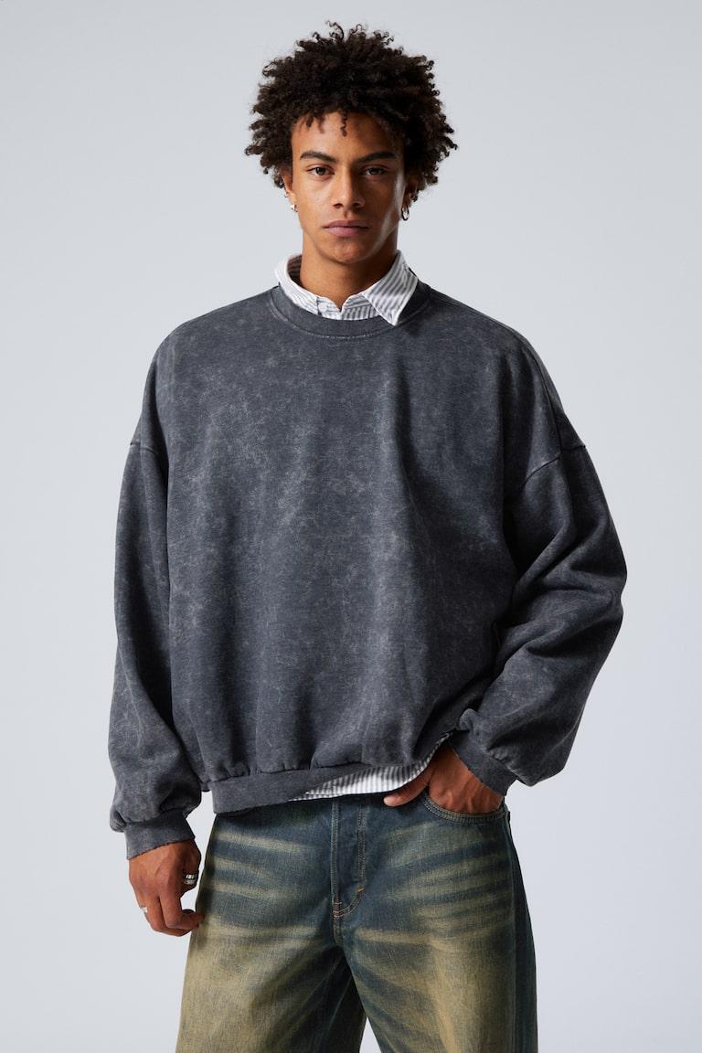 H&M Sudadera holgada de manga larga oversize - Beige arena lavado - HOMBRE