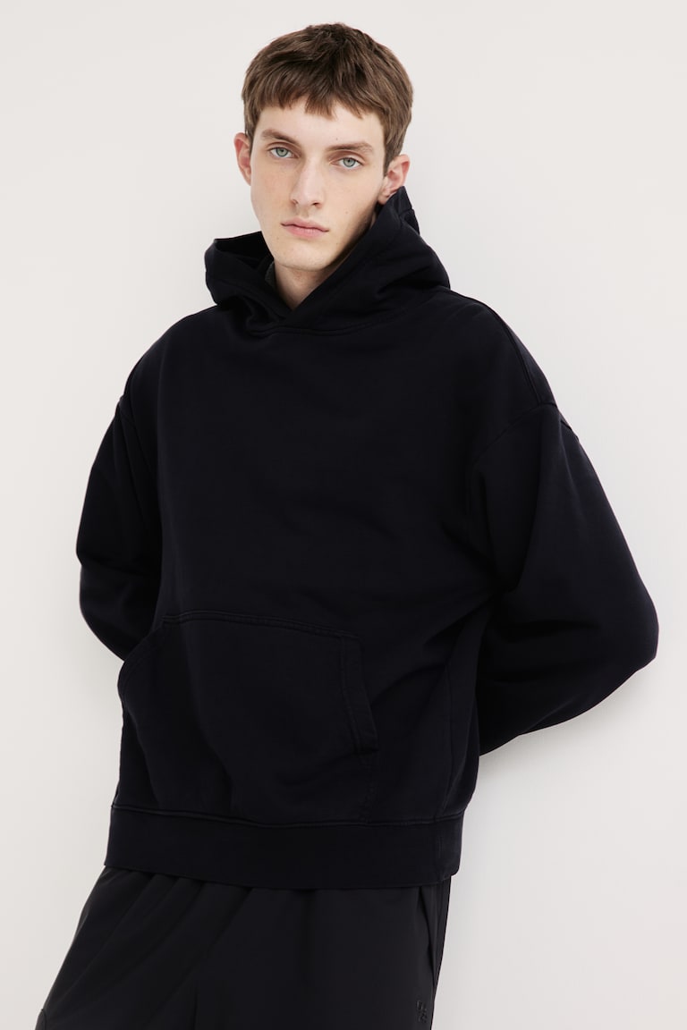 H&M Sudadera lavada con capucha Loose Fit - Beige claro - HOMBRE