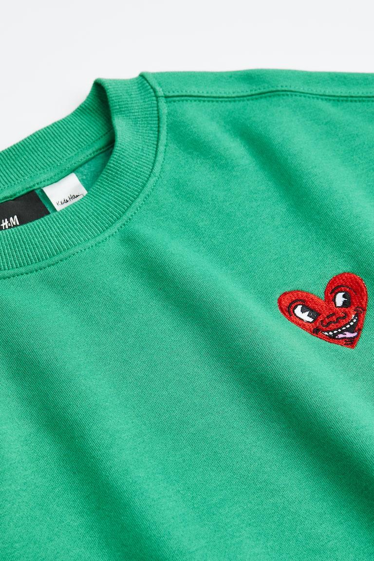 H&M Sudadera Loose Fit - Beige Claro/Keith Haring - HOMBRE