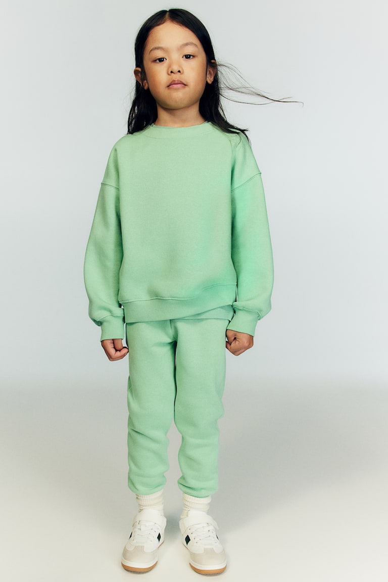 H&M Sudadera Oversize Con Cuello Redondo - Gris Oscuro - NIÑOS