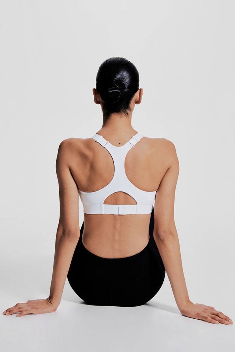 H&M Sujetador De Deporte Con ShapeMove™ High Support - Azul Marino - MUJER