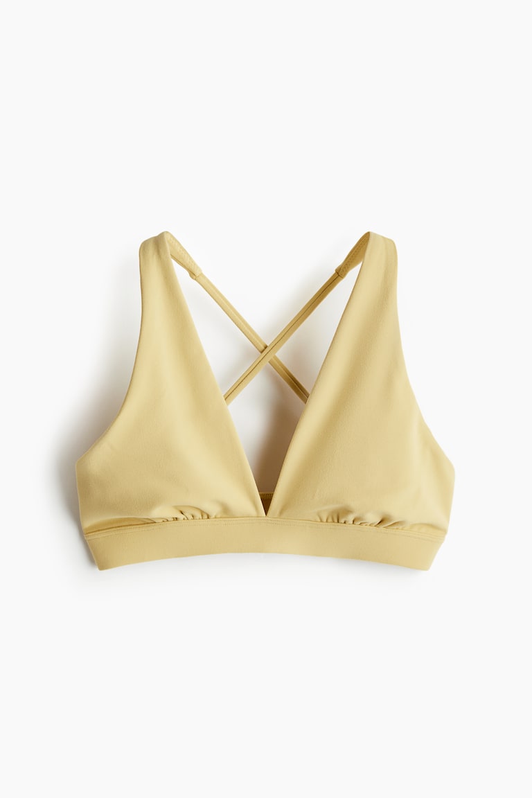 H&M Sujetador De Deporte En SoftMove™ Light Support - Marrón Oscuro - MUJER