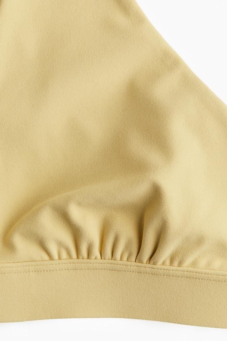H&M Sujetador De Deporte En SoftMove™ Light Support - Amarillo - MUJER