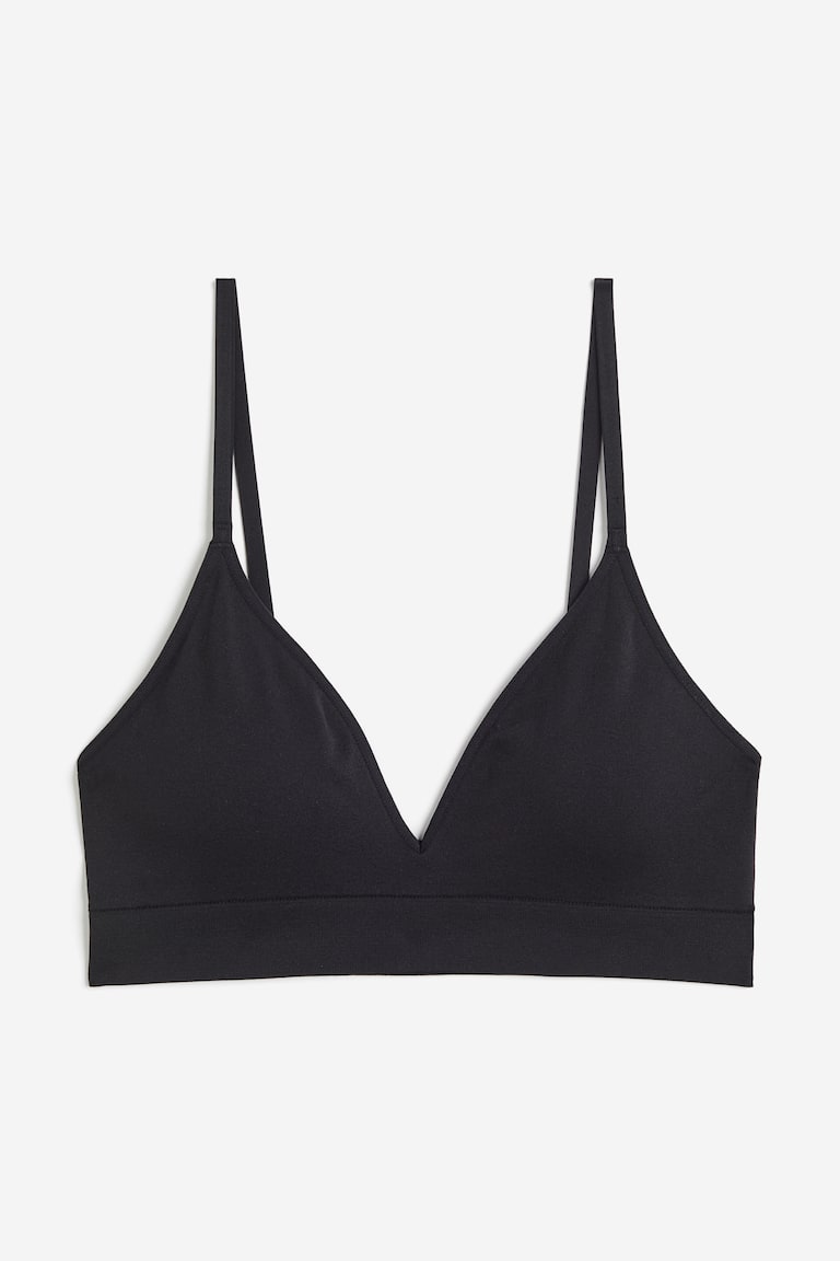 H&M Sujetador suave con relleno Seamless - Negro - MUJER