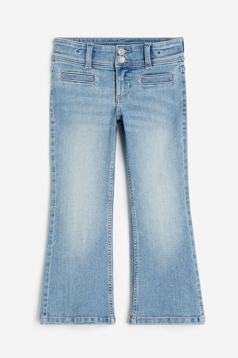 H&M Superstretch Flared Leg Jeans - Azul denim claro - NIÑOS