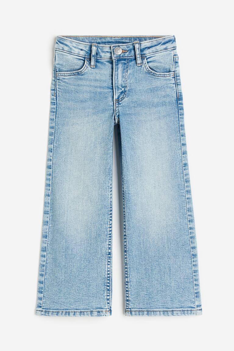 H&M Superstretch Wide Leg Jeans - Azul denim claro - NIÑOS