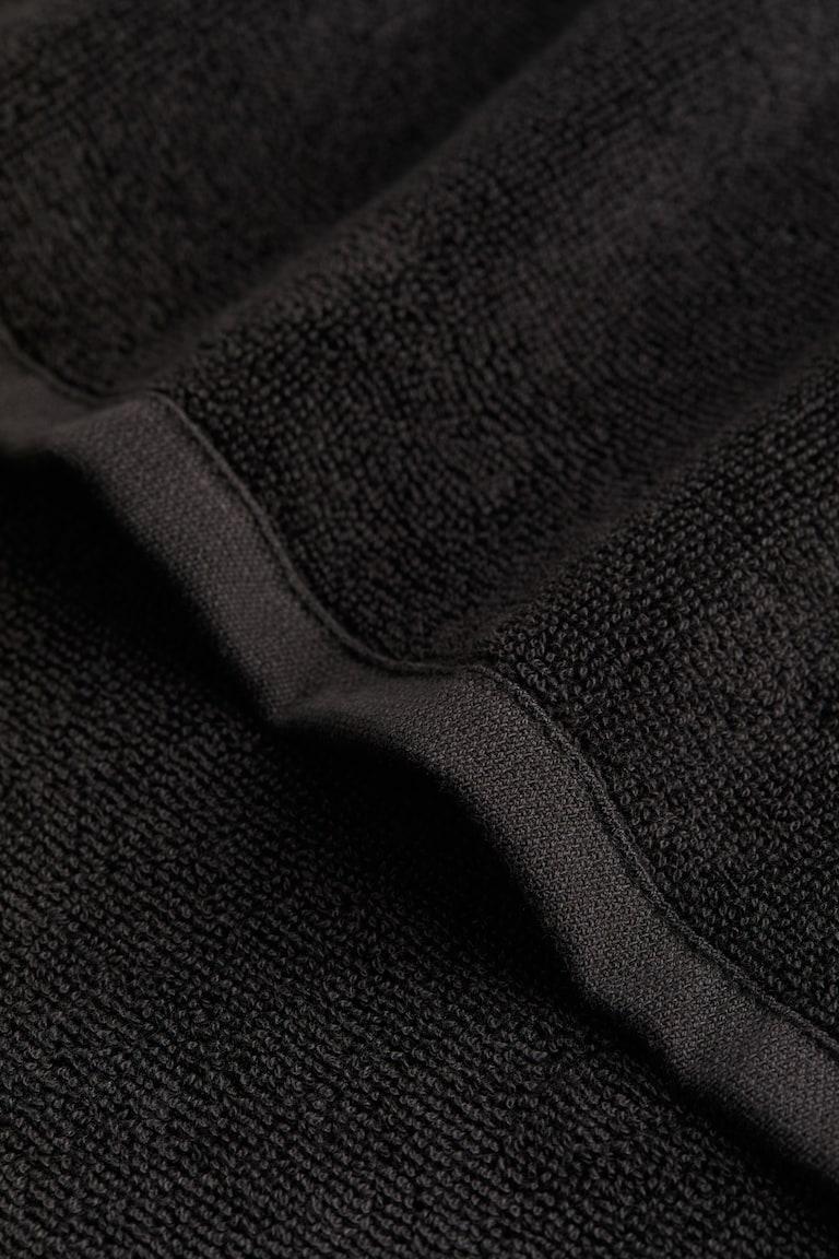 H&M Toalla De Invitados En Tejido Rizado - Negro - HOME