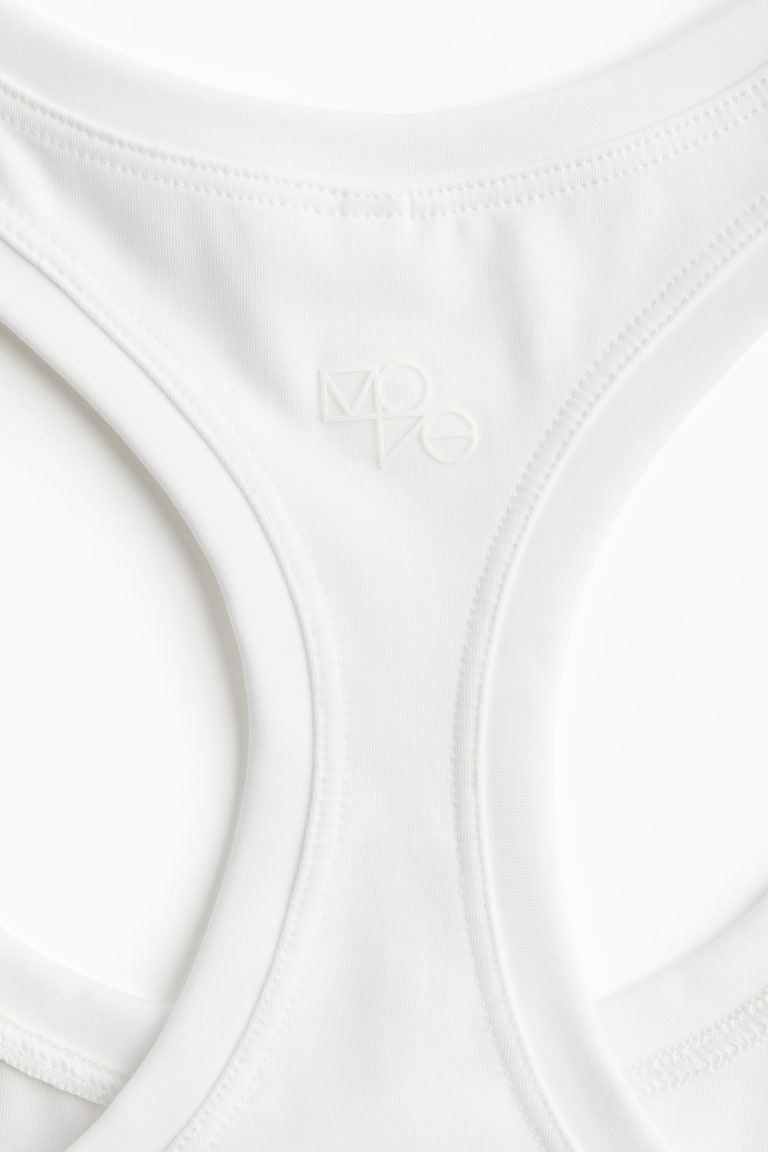 H&M Top De Deporte Con SoftMove™ - Beige Oscuro - MUJER