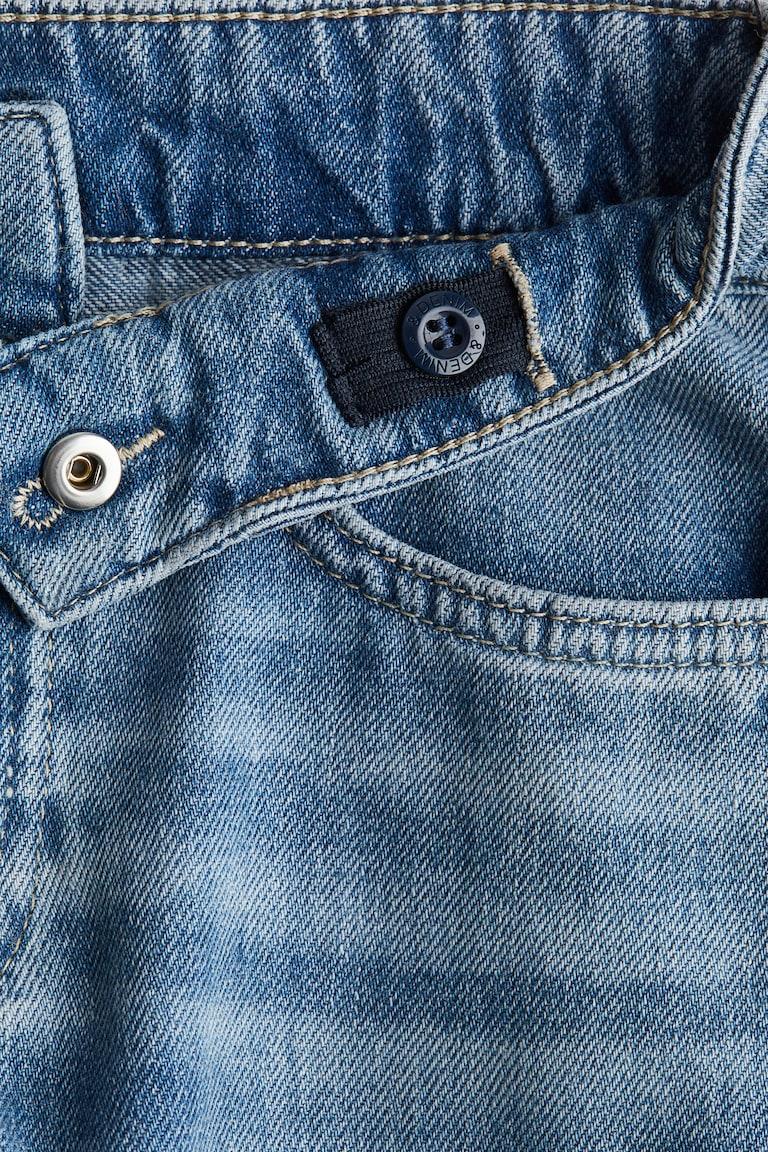 H&M Vaquero De Corte Holgado Con Perneras Globo - Azul Denim - NIÑOS