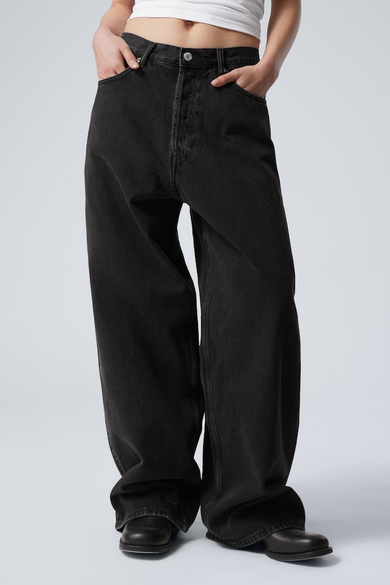 H&M Vaqueros De Pernera Baggy Holgada Astro - Deep Ocean Blue - Dark Blue - HOMBRE