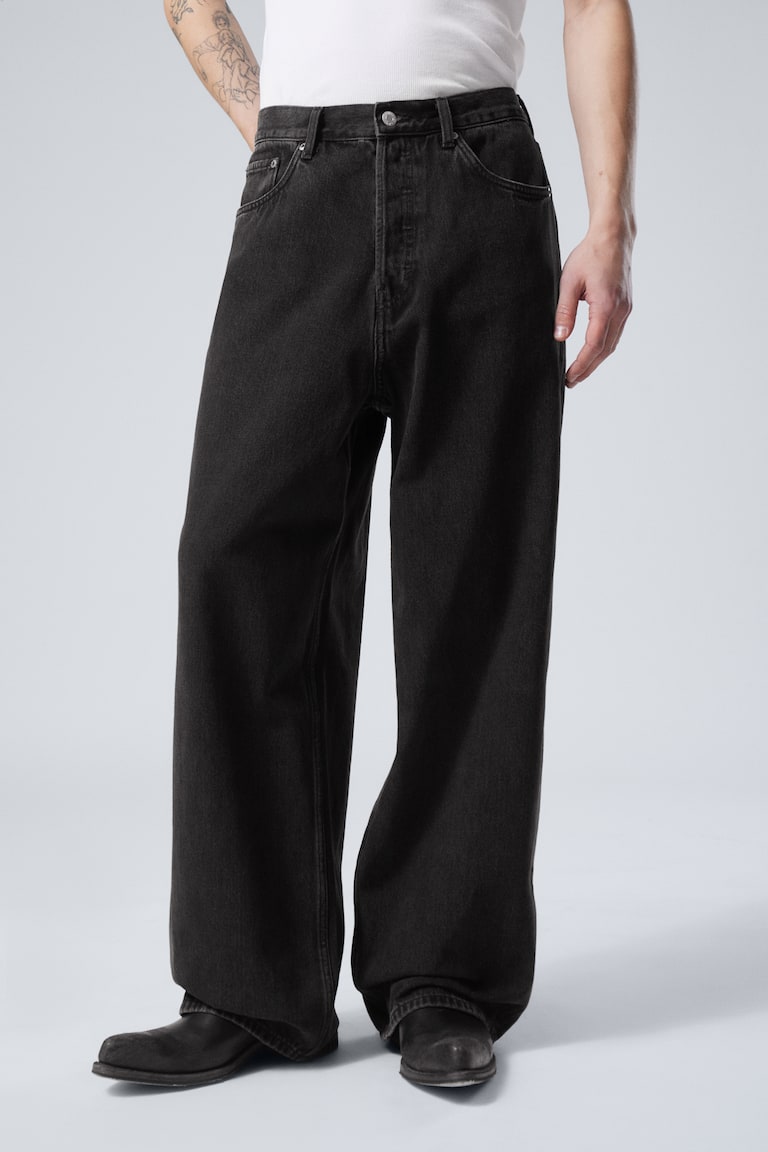 H&M Vaqueros De Pernera Baggy Holgada Astro - Deep Ocean Blue - Dark Blue - HOMBRE