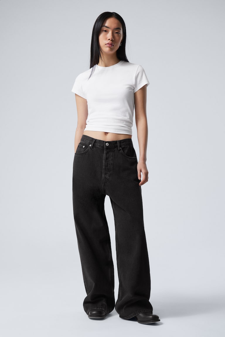 H&M Vaqueros De Pernera Baggy Holgada Astro - Deep Ocean Blue - Dark Blue - HOMBRE