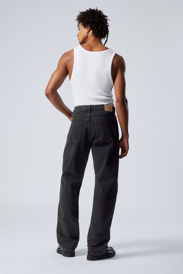 H&M Vaqueros De Pernera Recta Holgados Space - Clay Grey - Grey - HOMBRE