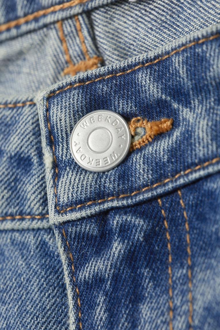 H&M Vaqueros De Pernera Recta Y Tiro Bajo Arrow - Aeon Blue - Azul Claro - MUJER