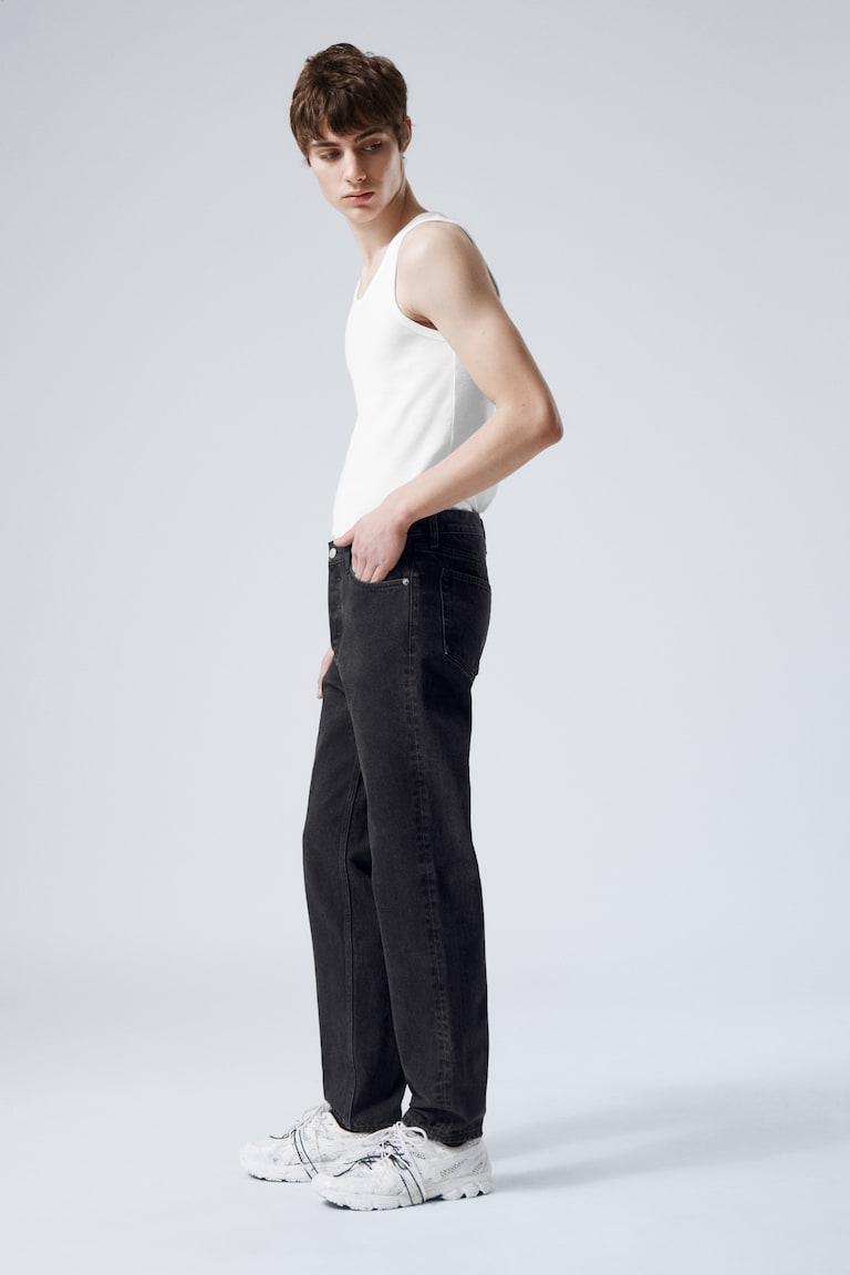 H&M Vaqueros Holgados De Pernera Ajustada Corte Barril - 90s Blue - Azul Medio - HOMBRE