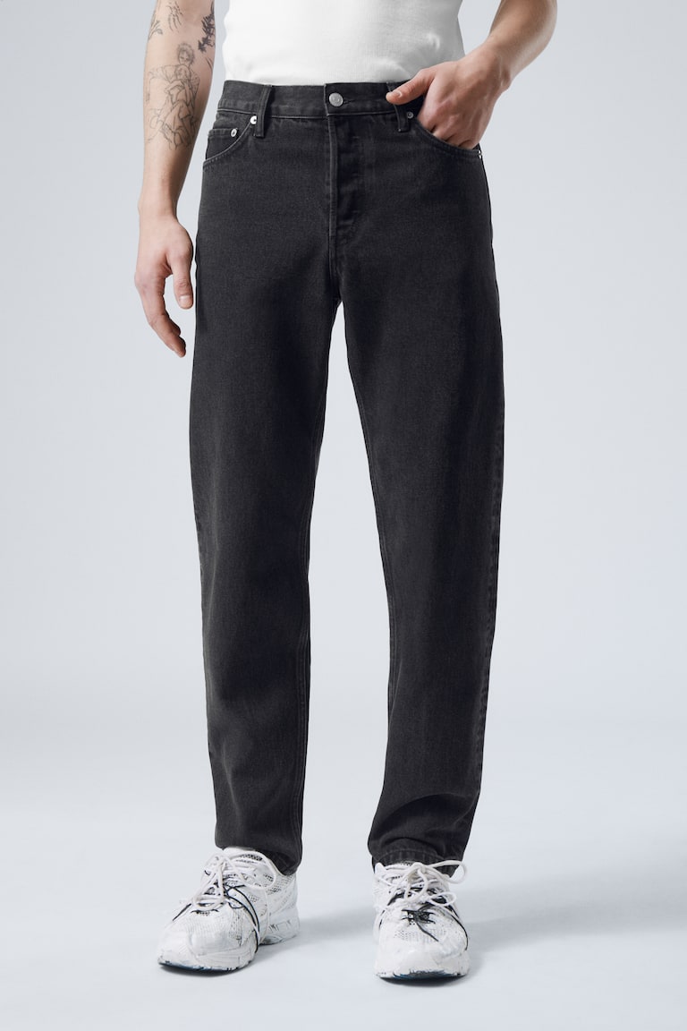 H&M Vaqueros Holgados De Pernera Ajustada Corte Barril - Compact Blue - Dark Blue - HOMBRE