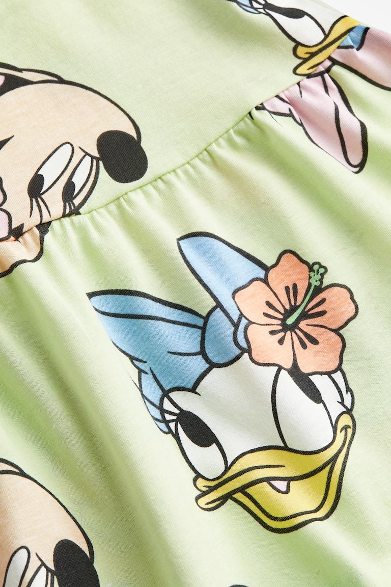 H&M Vestido Estampado De Algodón - Rosa Claro/Alicia - NIÑOS
