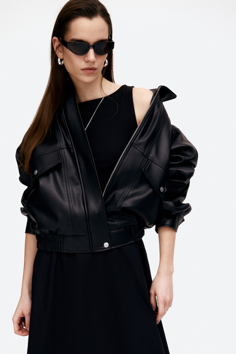 H&M Vestido Sin Mangas Con Falda Acampanada - Blanco - MUJER