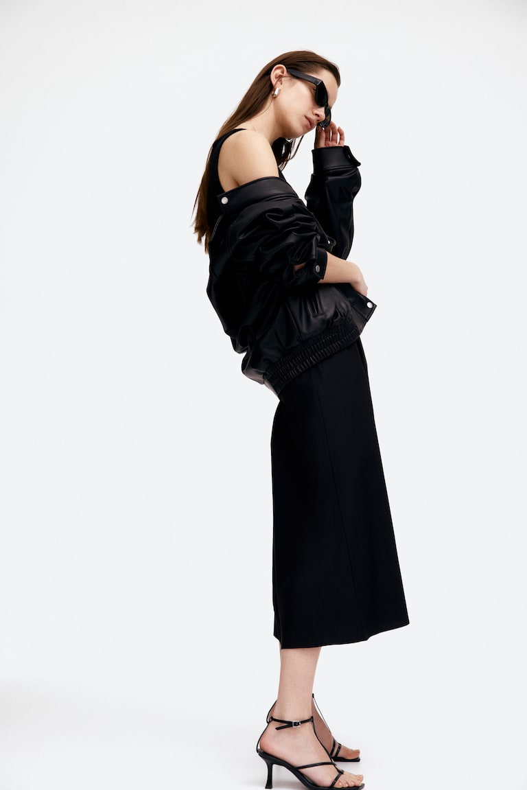 H&M Vestido sin mangas con falda acampanada - Negro - MUJER