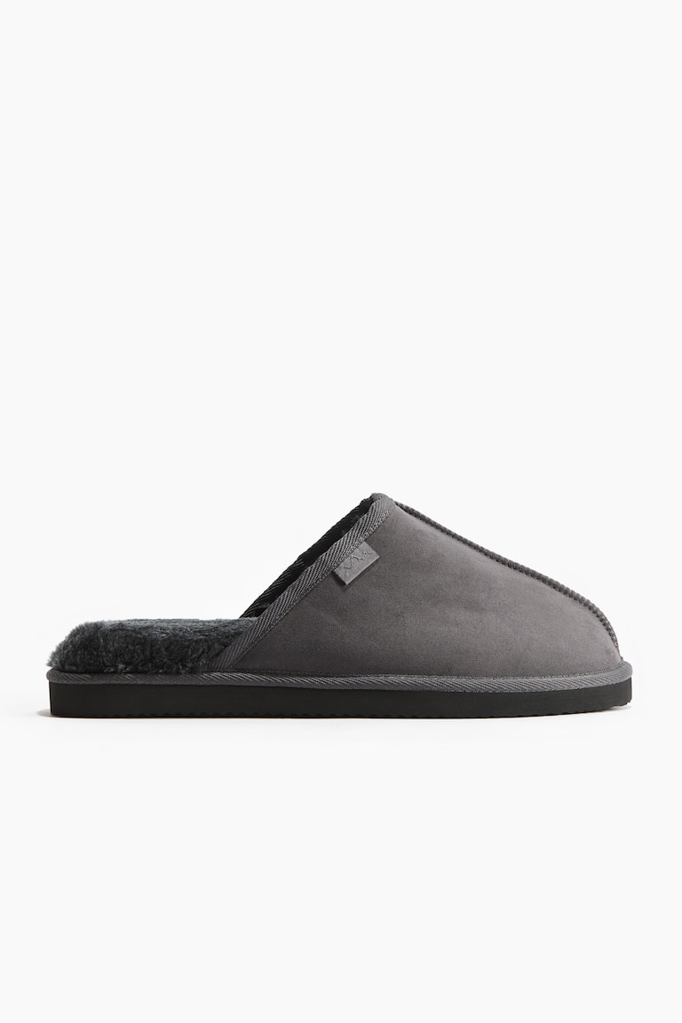 H&M Zapatillas de casa con forro de peluche - Marrón - HOMBRE