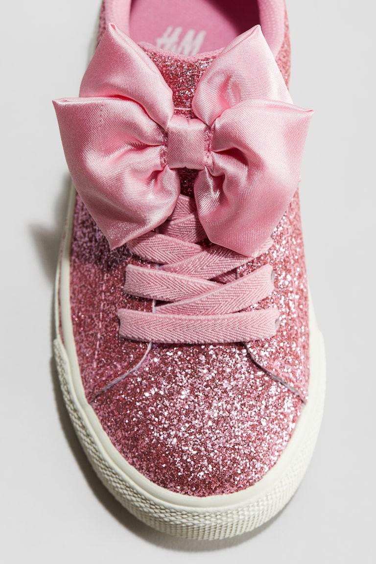 H&M Zapatillas Deportivas Brillantes - Rosa Empolvado Oscuro - NIÑOS