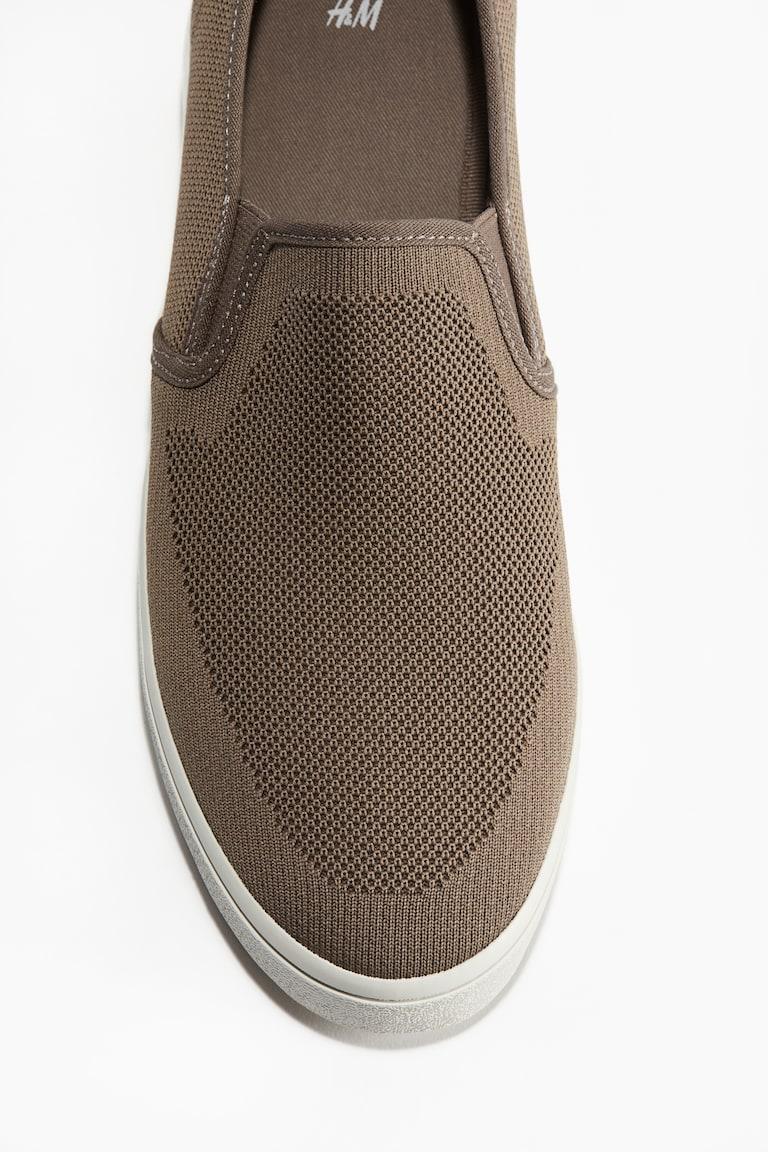 H&M Zapatillas Deportivas De Malla Slip-on - Beige - HOMBRE