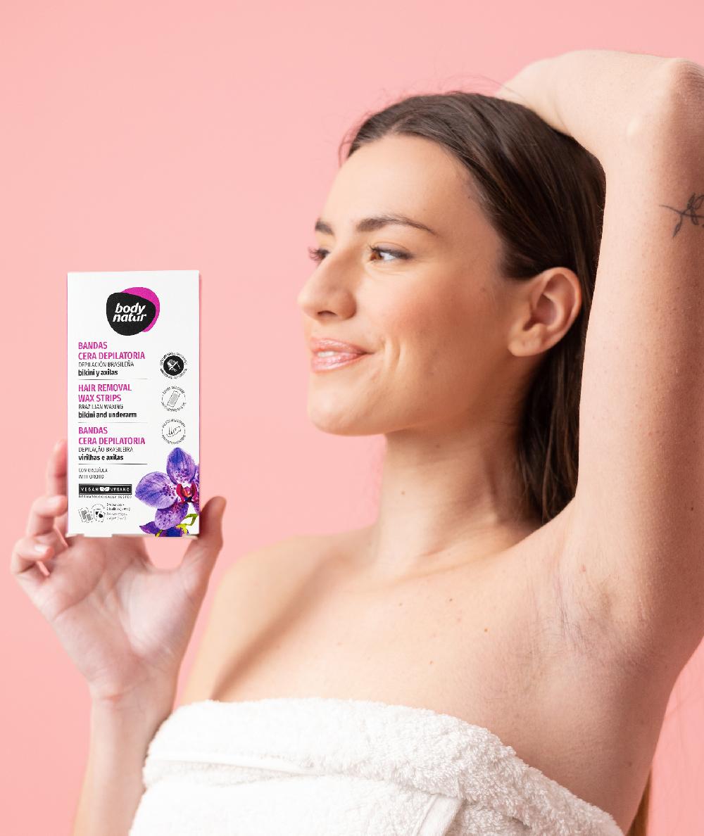 the body natur BANDAS CERA DEPILATORIA CON ORQUÍDEA