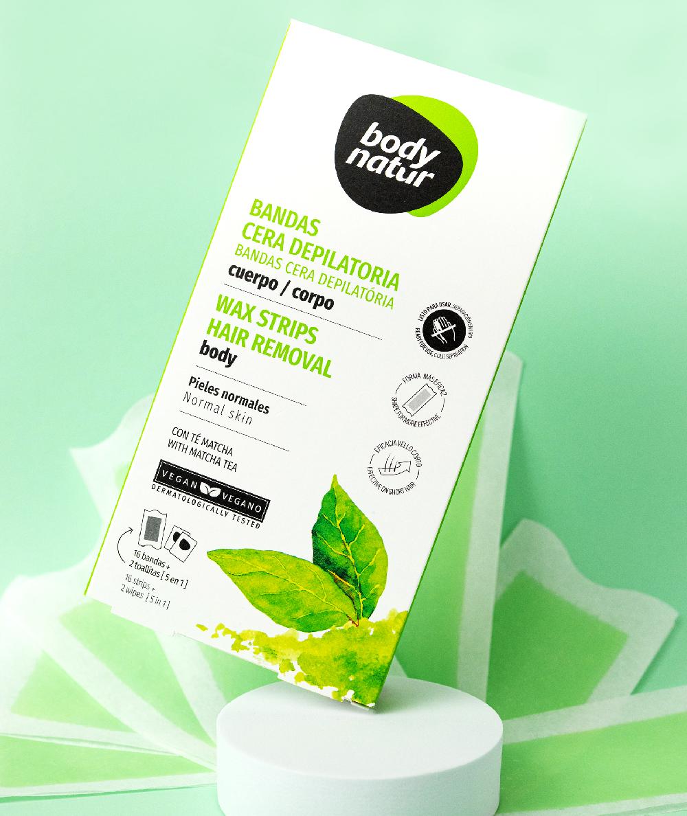The Body Natur BANDAS CERA DEPILATORIA CUERPO PIELES NORMALES