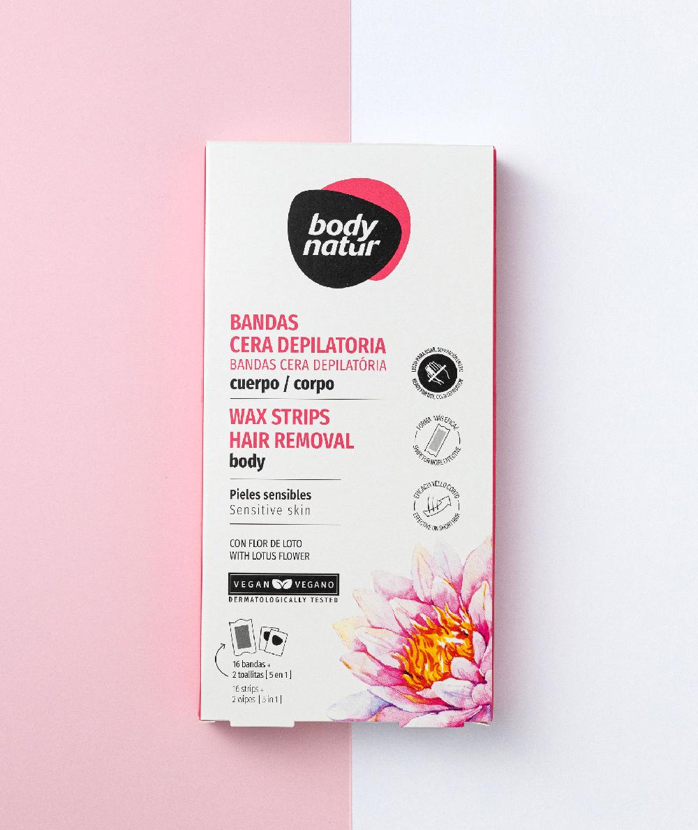The Body Natur BANDAS CERA DEPILATORIA CUERPO PIELES SENSIBLES
