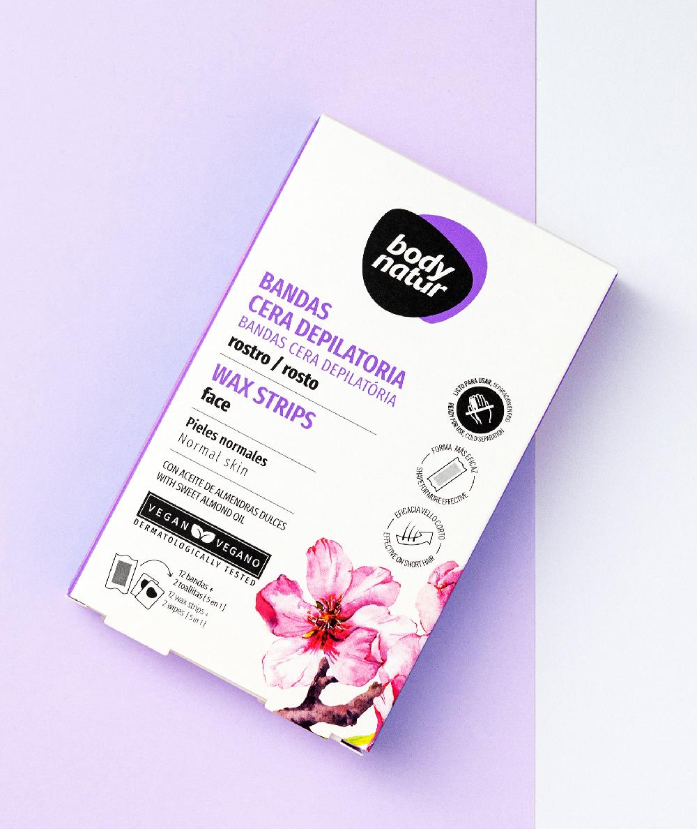 the body natur BANDAS CERA DEPILATORIA FACIAL PIELES NORMALES