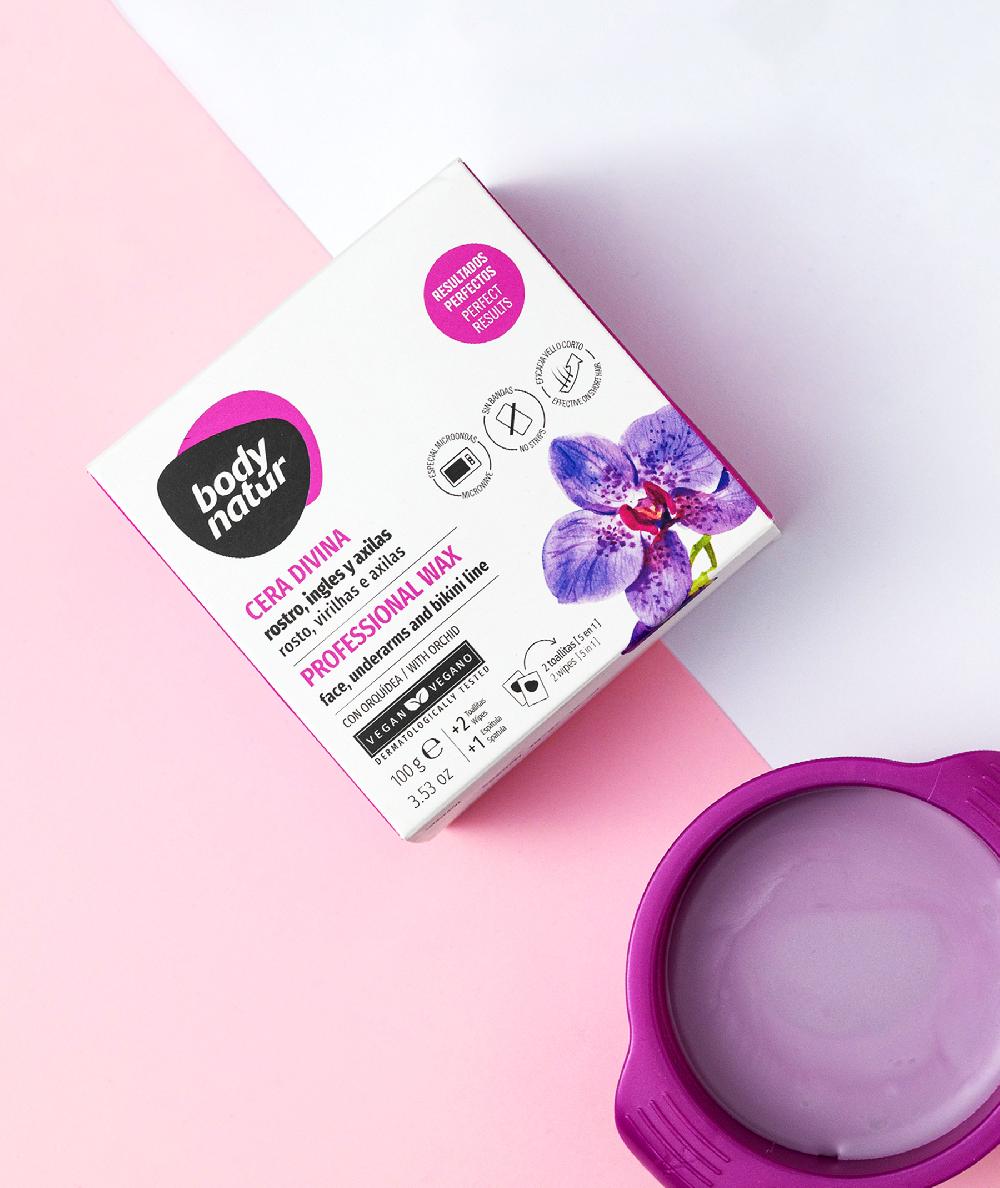 the body natur CERA DIVINA ROSTRO INGLES Y AXILAS CON ORQUÍDEA